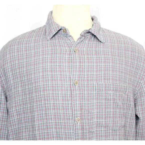 Carbon2Cobalt‎ Check Long Sleeve Button Flannel Shirt 133333 Mens Size Large - Picture 2 of 5